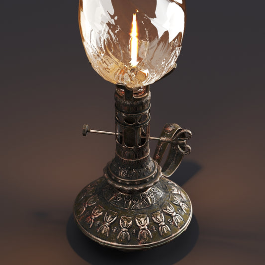 Candelabro Antiguo de Gas