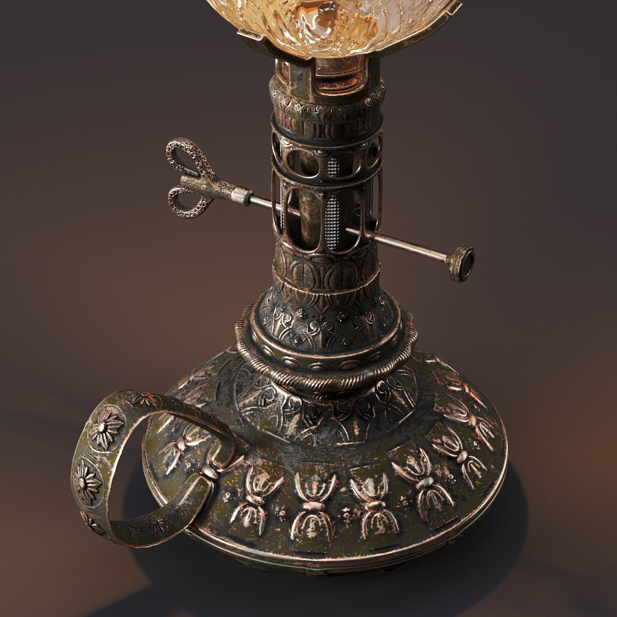 Candelabro Antiguo de Gas