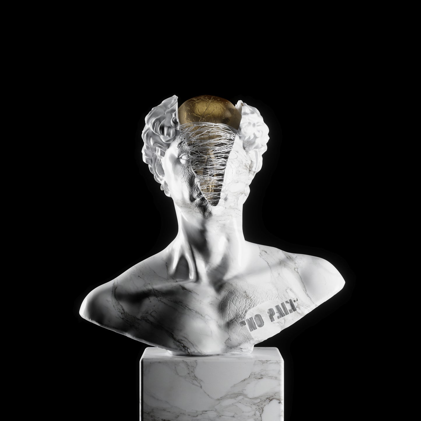 Busto de David de Miguel Angel Abstracto