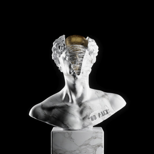 Busto de David de Miguel Angel Abstracto