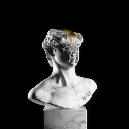 Busto de David de Miguel Angel Abstracto