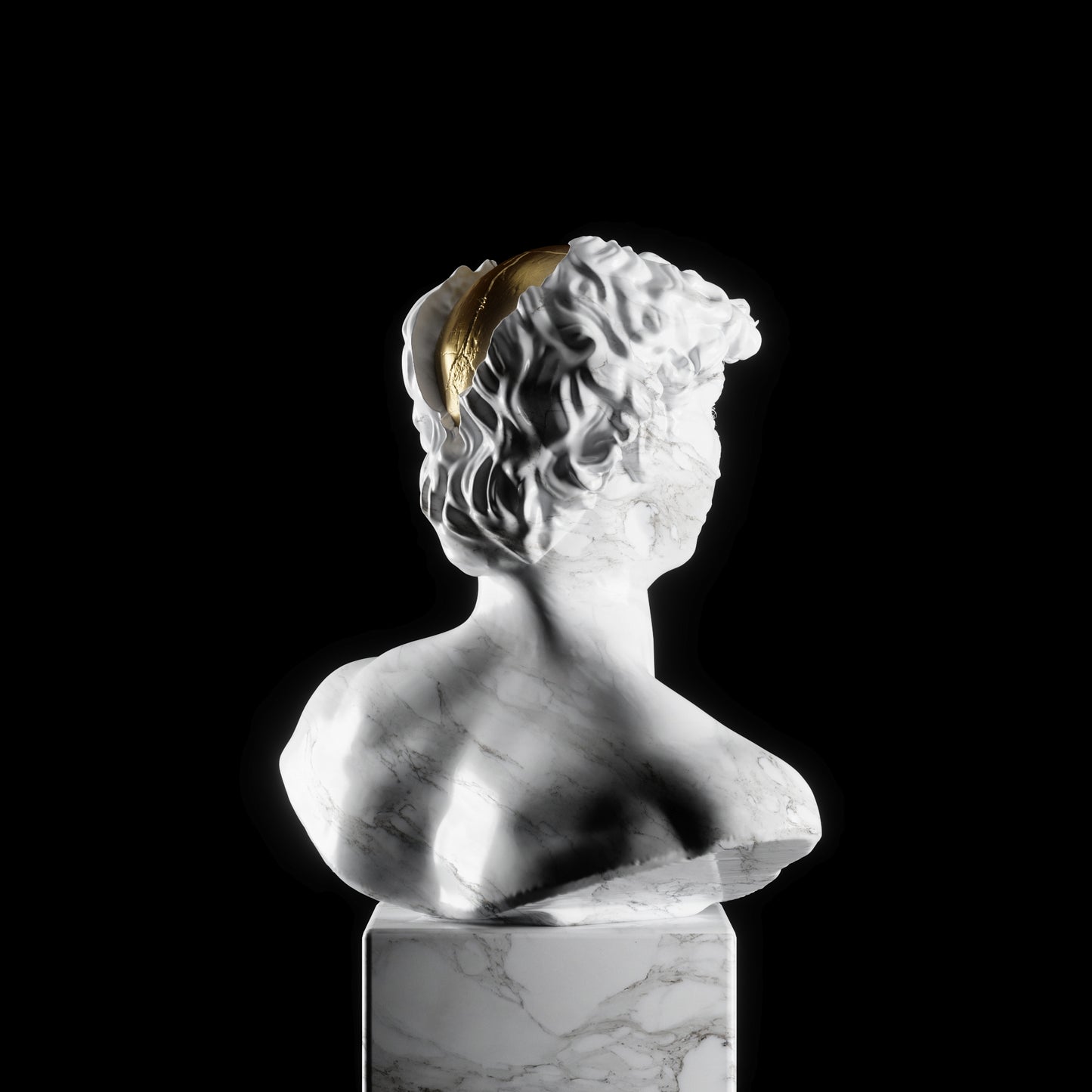 Busto de David de Miguel Angel Abstracto