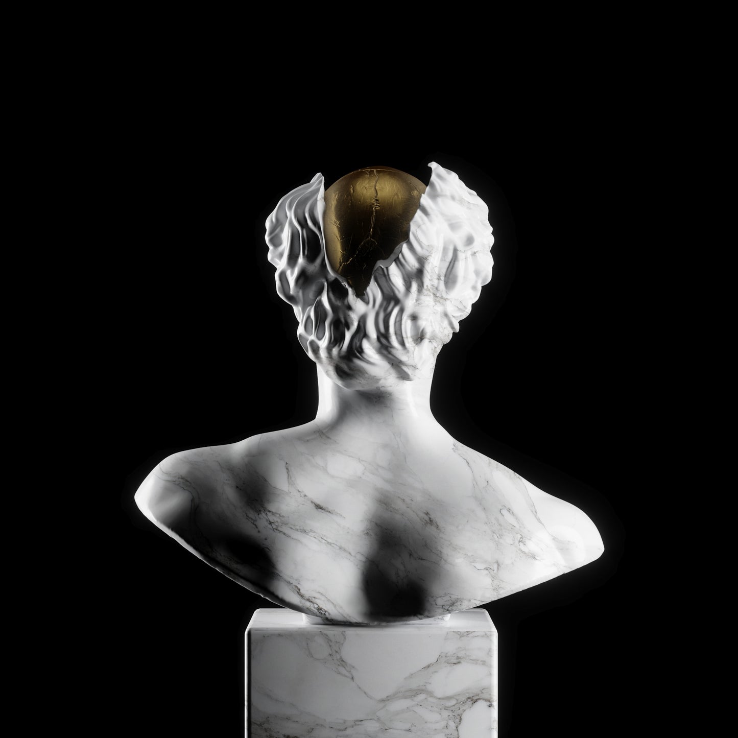 Busto de David de Miguel Angel Abstracto