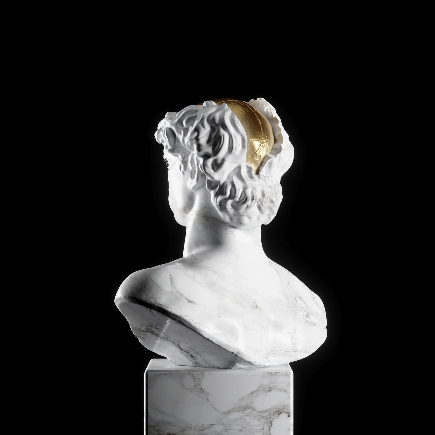 Busto de David de Miguel Angel Abstracto