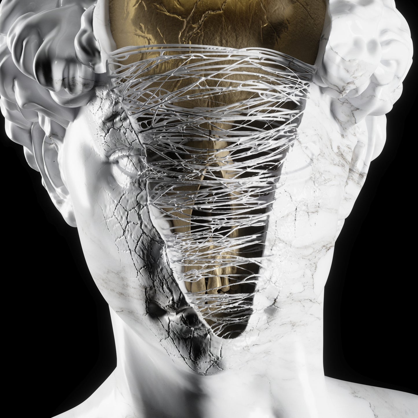 Busto de David de Miguel Angel Abstracto