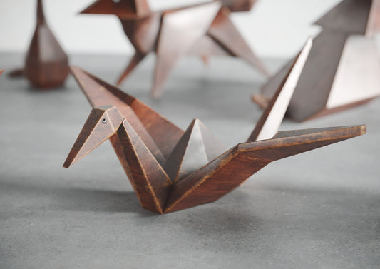 Origami de Gruya de Madera