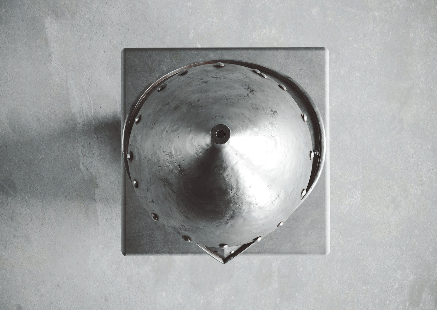 Busto Medieval de Acero oxidado